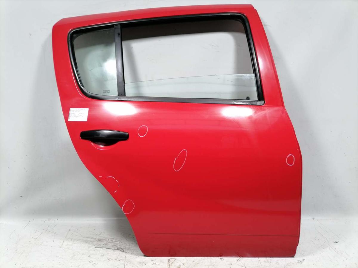 Dacia Sandero SD original T&uuml;r hinten rechts OV21D Red Passion Rohbau BJ09